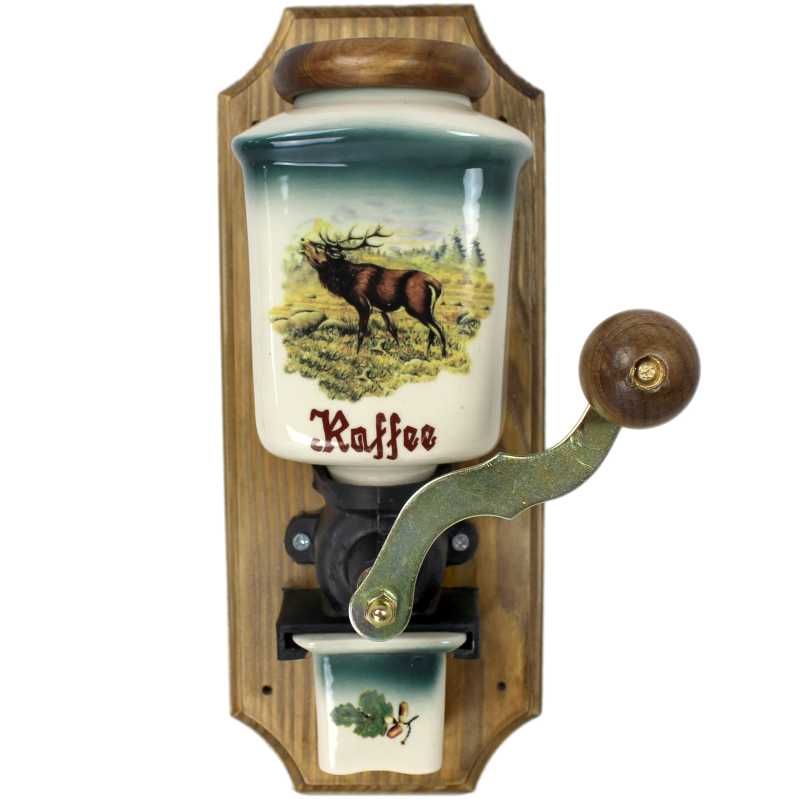 Wandkaffeemühle - wildmotiv - hirsch